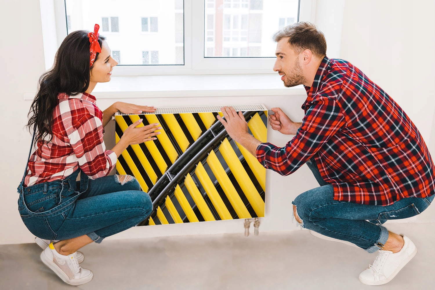 MAGNES NA KALORYFER GRZEJNIK 80x60 WZÓR FOTOTAPETA Wysokość produktu 60 cm