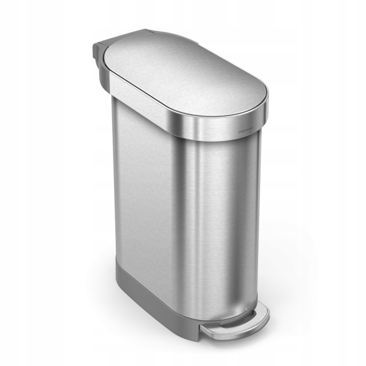 simplehuman Slim Kôš na odpadky 45 l pedálová oceľ Fpp strieborný