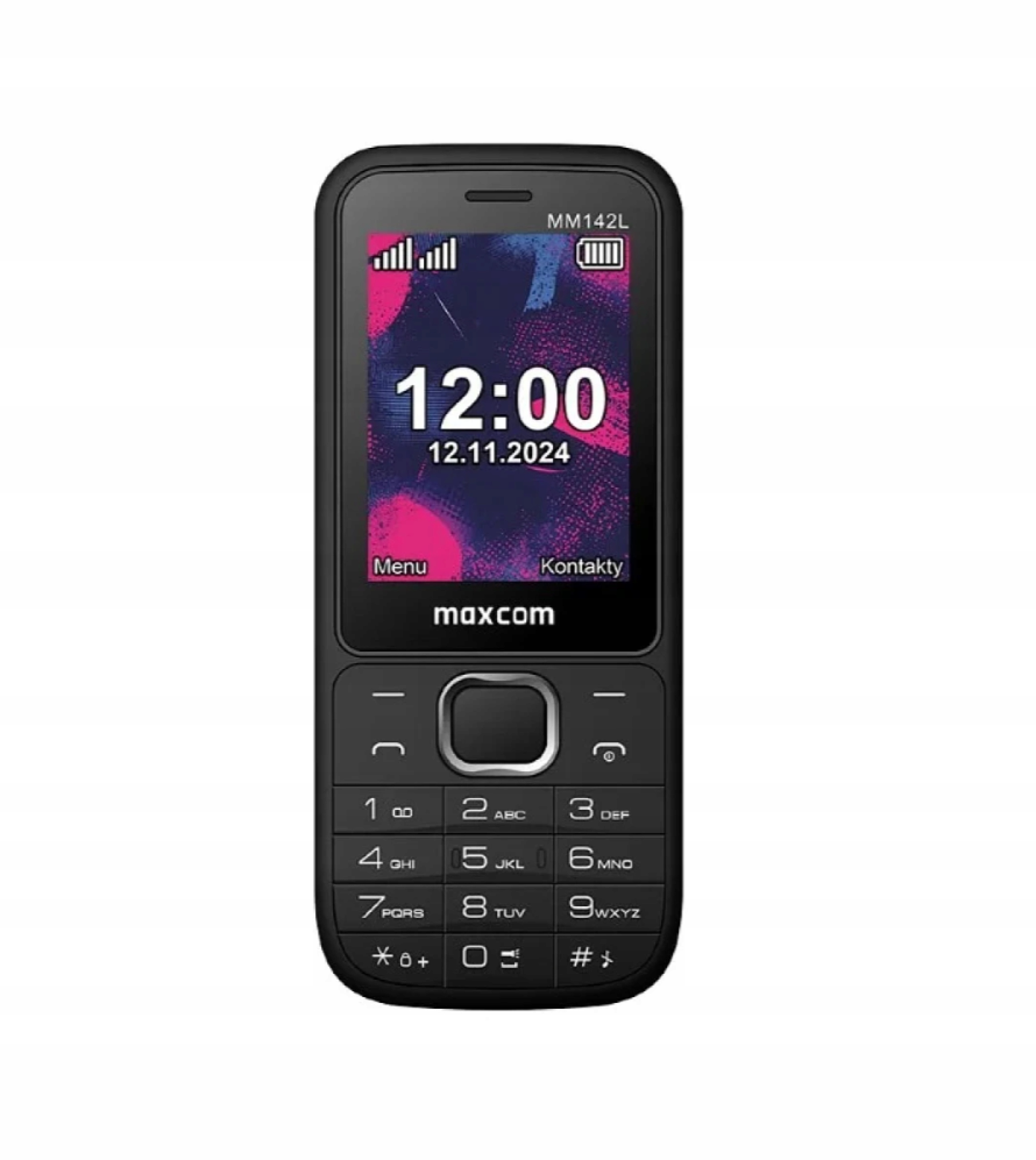 Telefon dla seniora Maxcom MM142L czarny