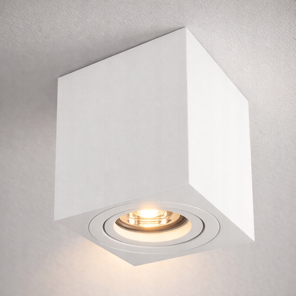 Oprawa Natynkowa Sufitowa GU10 LED Ruchoma 60x100mm Wysoki SPOT Biała Stan opakowania oryginalne