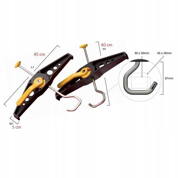 Uchwyt mocowanie RHINO SafeClamp do drabiny RAS21 Kod producenta SafeClamp