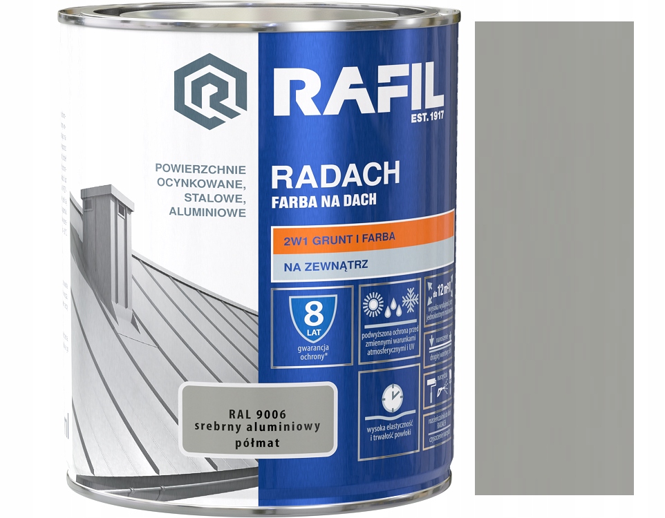 

Rafil Radach Srebrny Alumin. Półmat 9006 0.75L