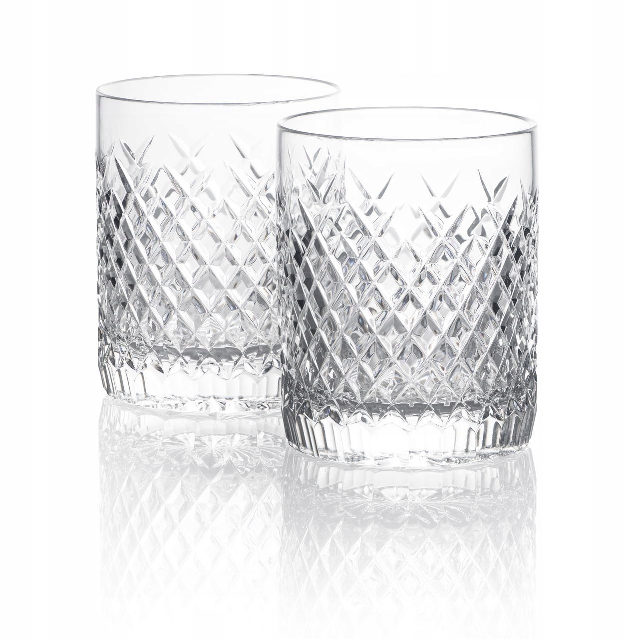 AmberGlass Brúsenie č.2 Exkluzívne krištáľové poháre na whisky 2ks