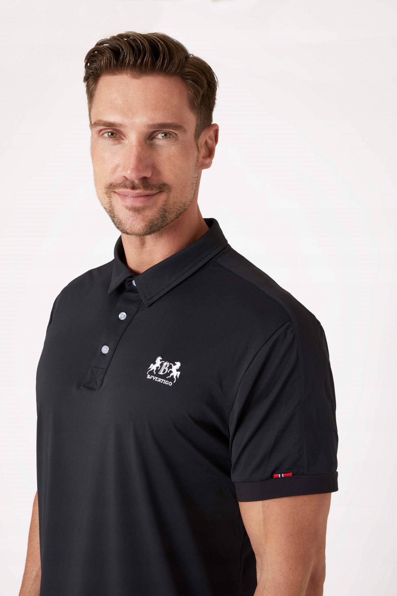 B Vertigo Męska techniczna koszulka polo Flynn
