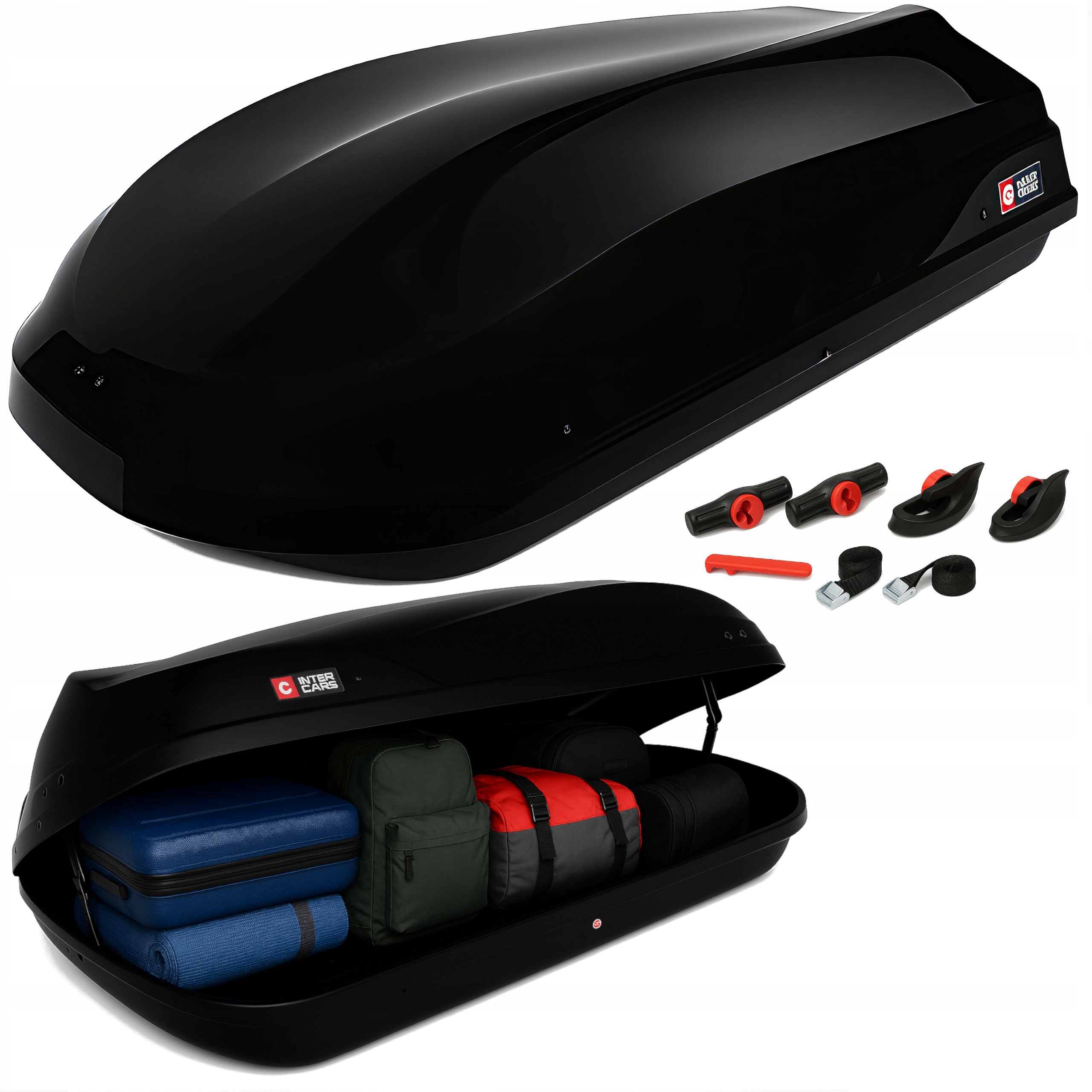 MAMMOOTH Box dachowy 460l Czarny MOCS0212-17