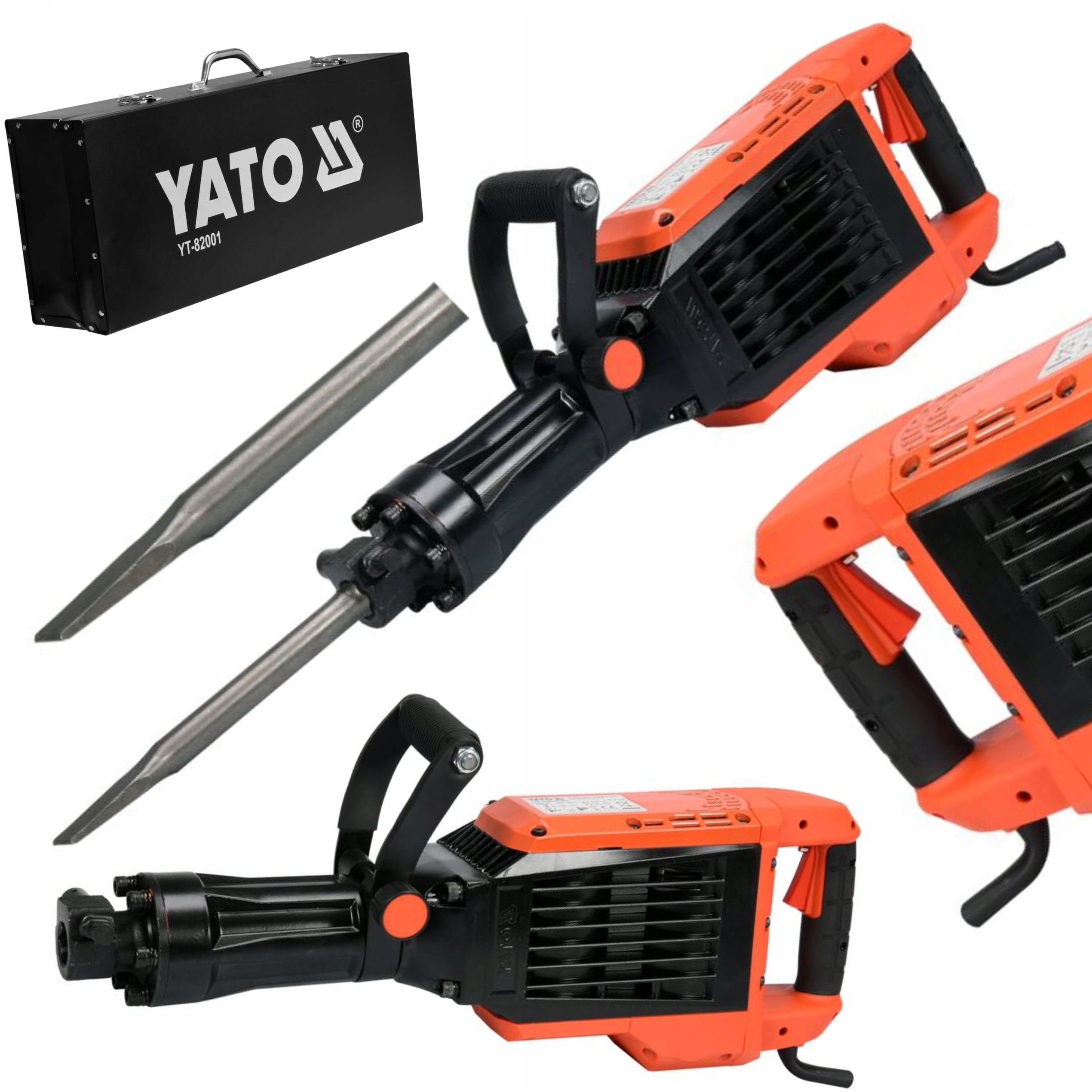 Yato Demoliční Kladivo 65J Chlazené Olejem YT-82001 Hex 1600W Cihla Železobeton