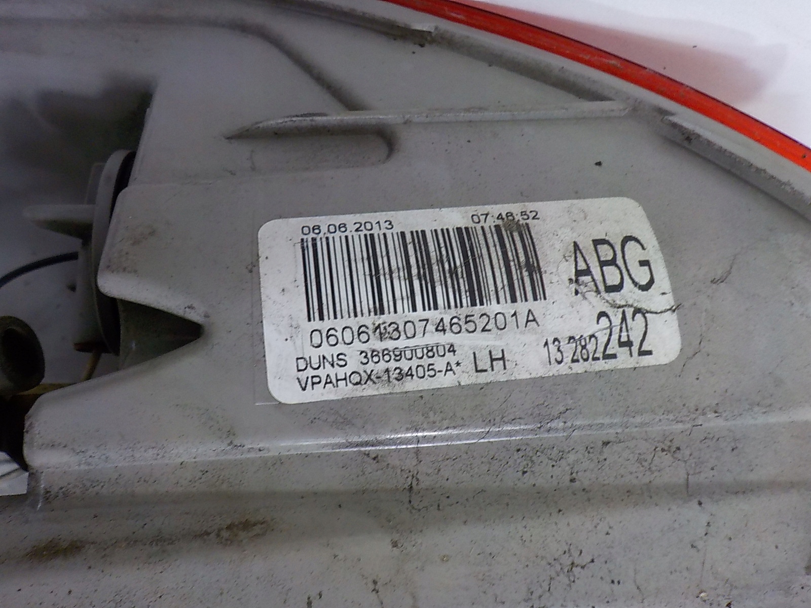 OPEL ASTRA IV J light left rear left rear part