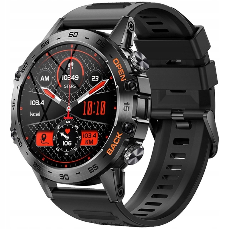 Smartwatch Veltori VT120-1 Čierny Silikónový Remienok