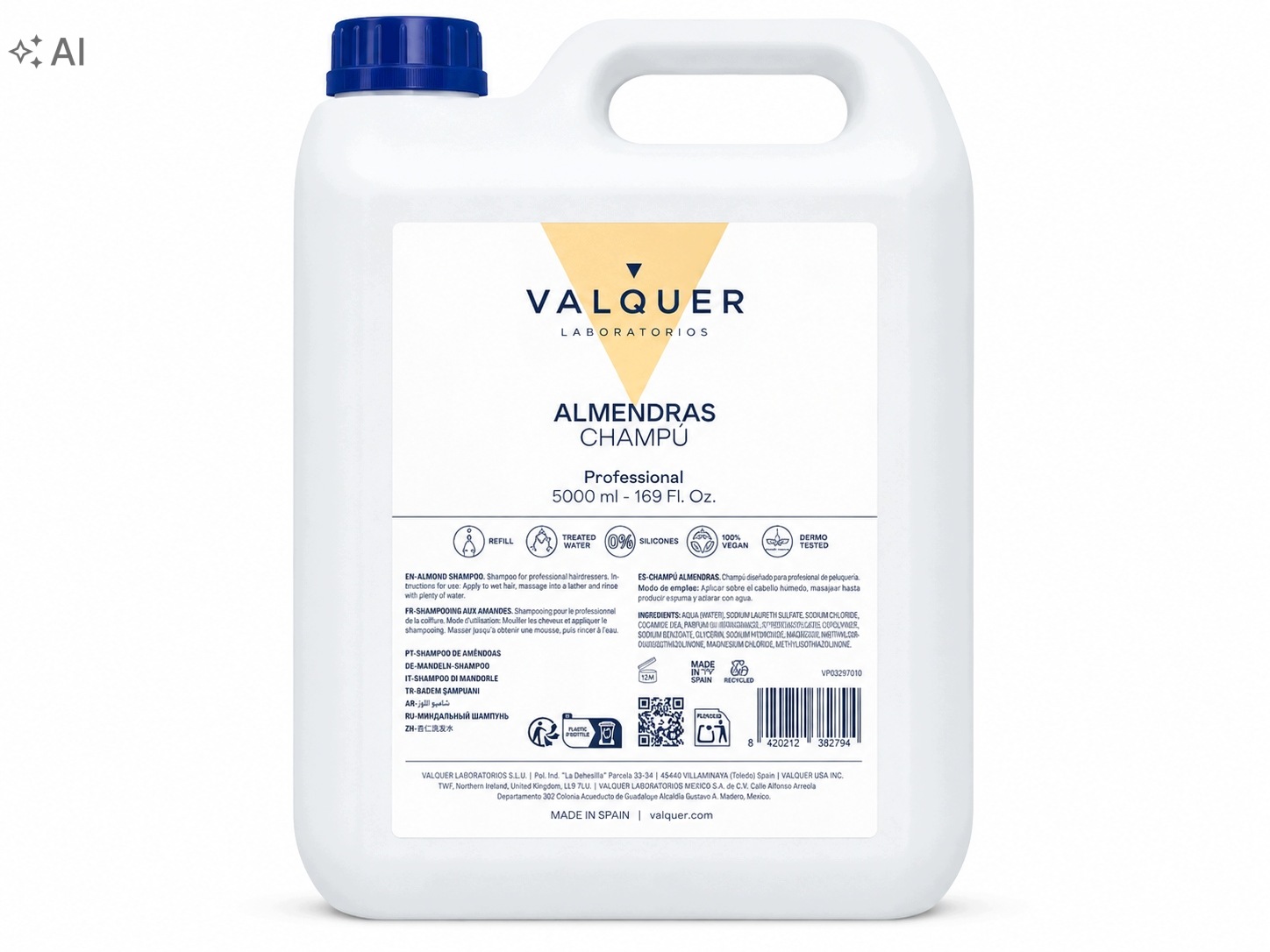 Valquer Almonds Champú Professional šampon 5000 ml