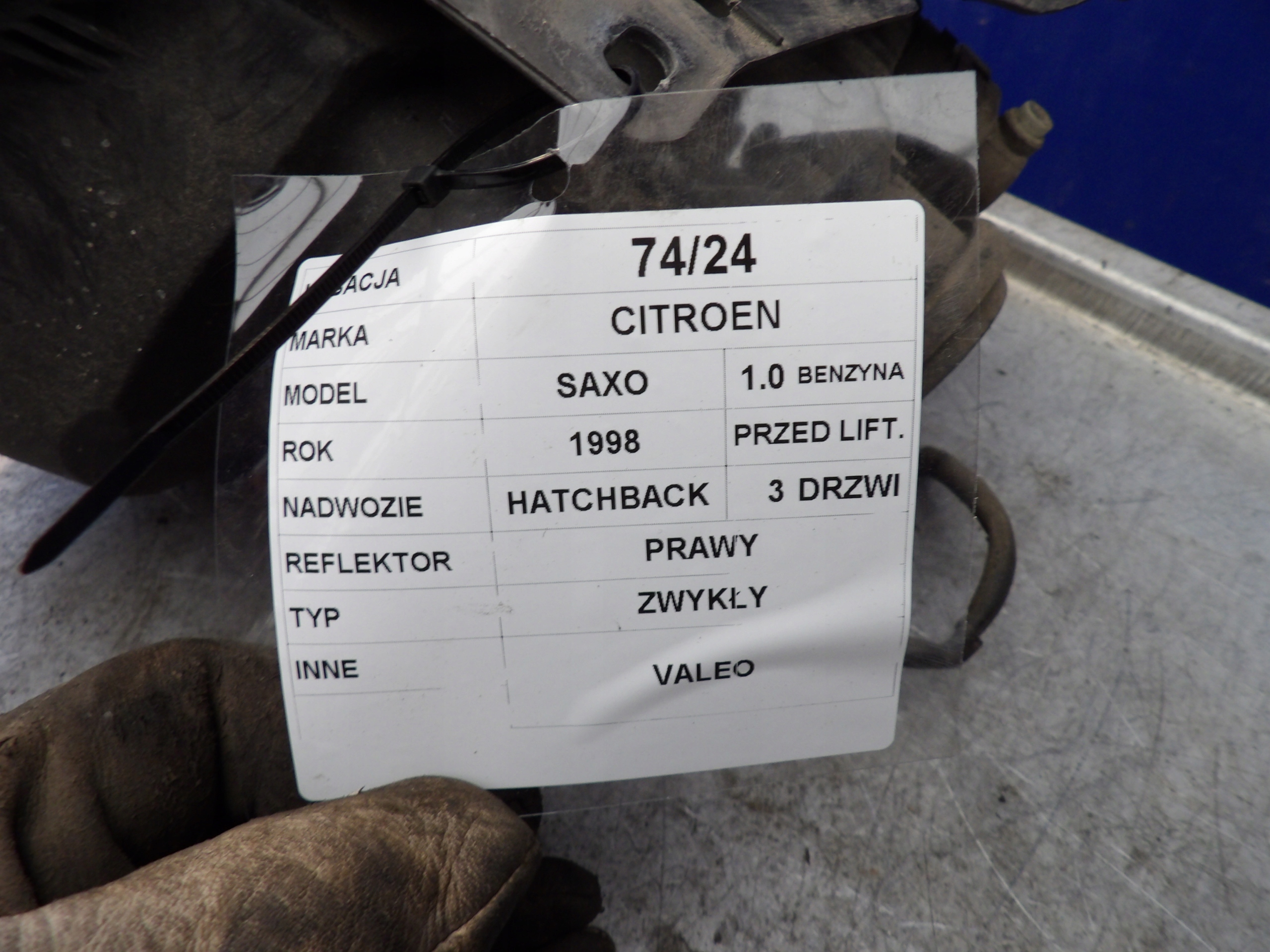 CITROEN SAXO FAR PREDNJA DESNA