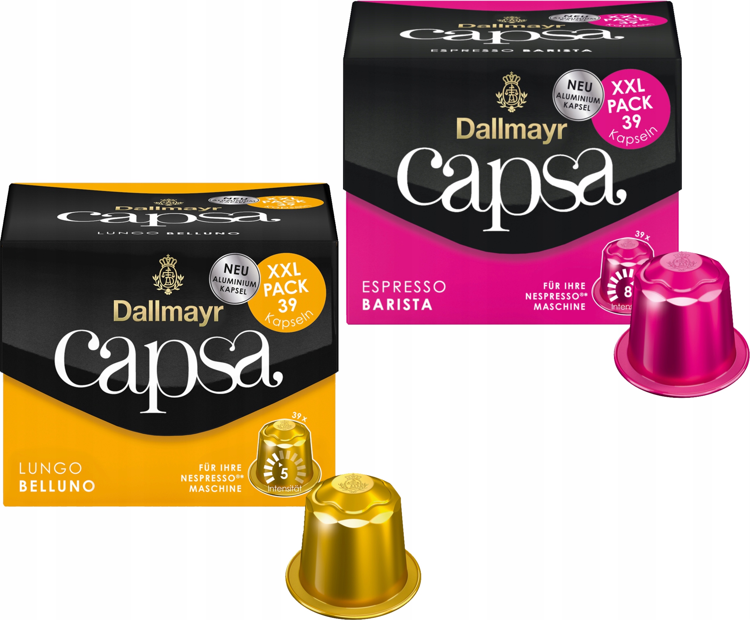 Levně Kapsle pro Nespresso Dallmayr Capsa Sada Espresso Lungo 2 x 39 kusů