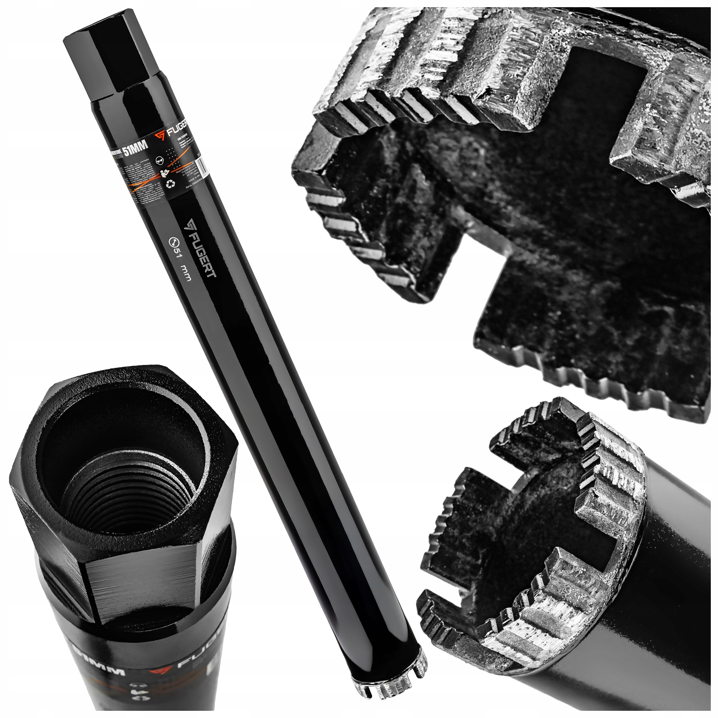 Wiertło Koronowe Do Betonu Diamentowe 51MM 1.1/4 Unc Fugert FUG-0209