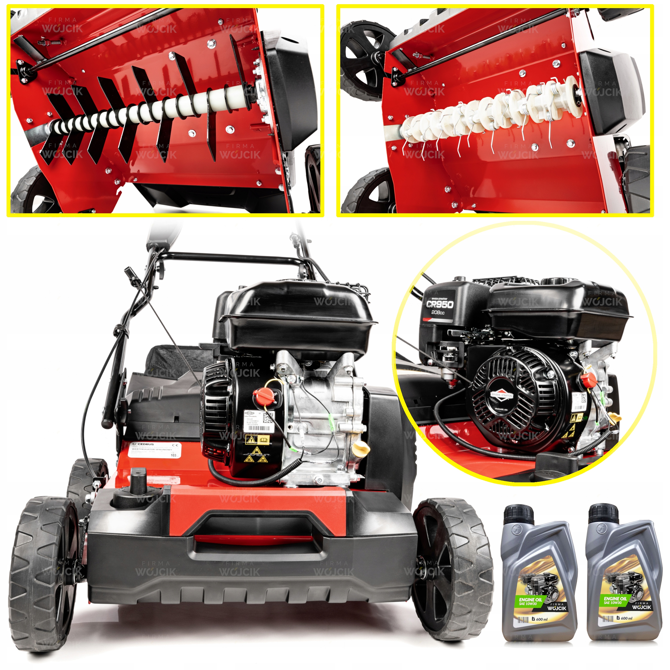Wertykulator Aerator spalinowy Cedrus WR01-B 2w1 silnik Briggs & Stratton