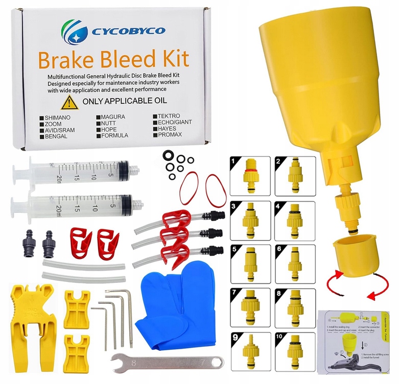 Zestaw Do Odpowietrzania Universal Full Shimano Hayes Avid Magura Tektro