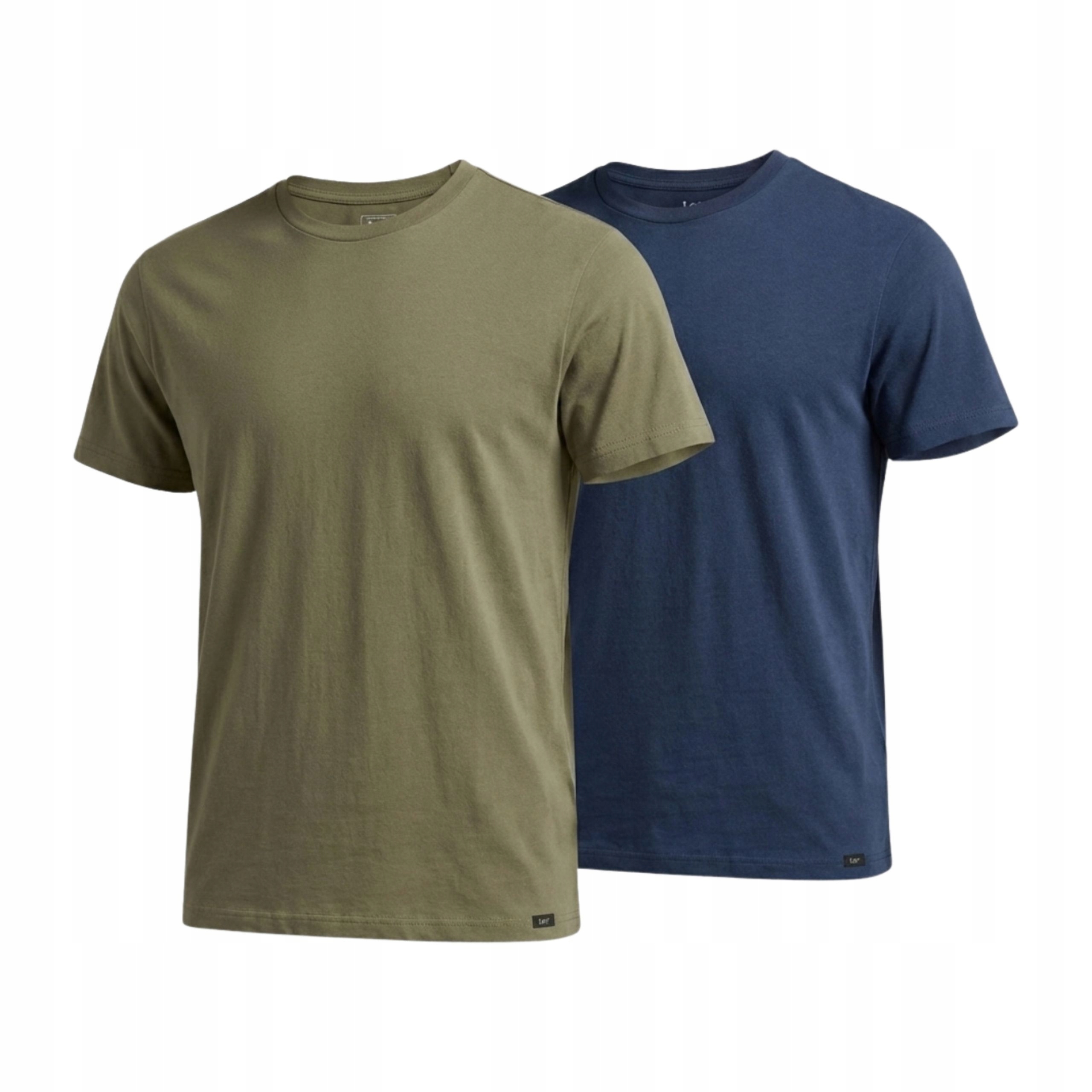 Tričko Pánské Lee Twin Pack Crew Orion Modrá Merkantilní Bavlna M