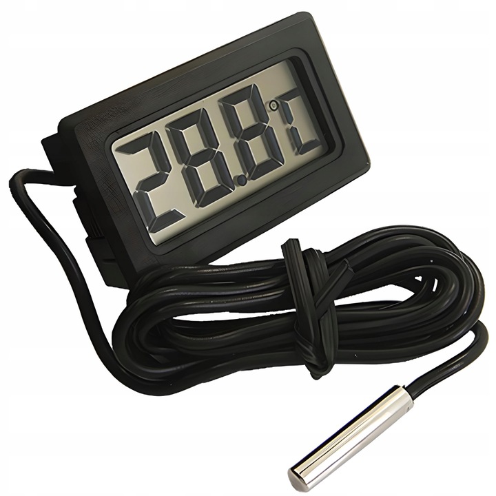 

Termometr Elektroniczny LCD Z Sondą Cyfrowy Pieca