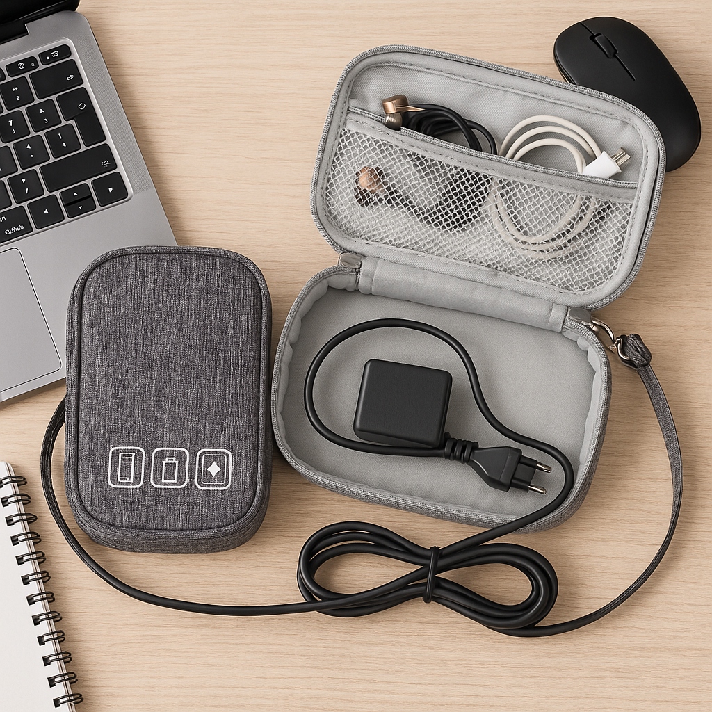 ORGANIZER PODRÓŻNY TORBA ETUI NA KABLE ŁADOWARKI EAN (GTIN) 5905220716432