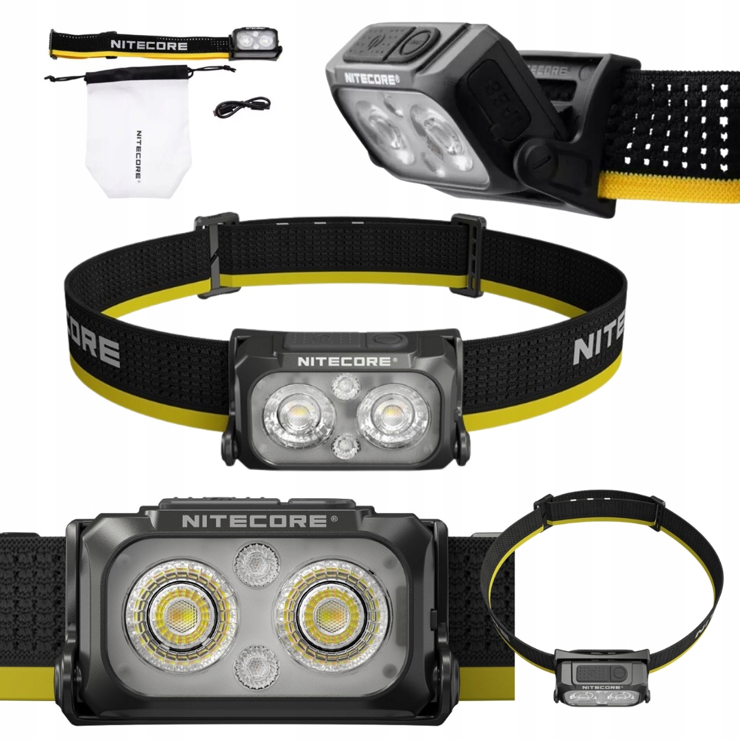 Ultralekka Latarka Czołowa Czołówka Nitecore 400 lm Led Usb-c 130 Mterów