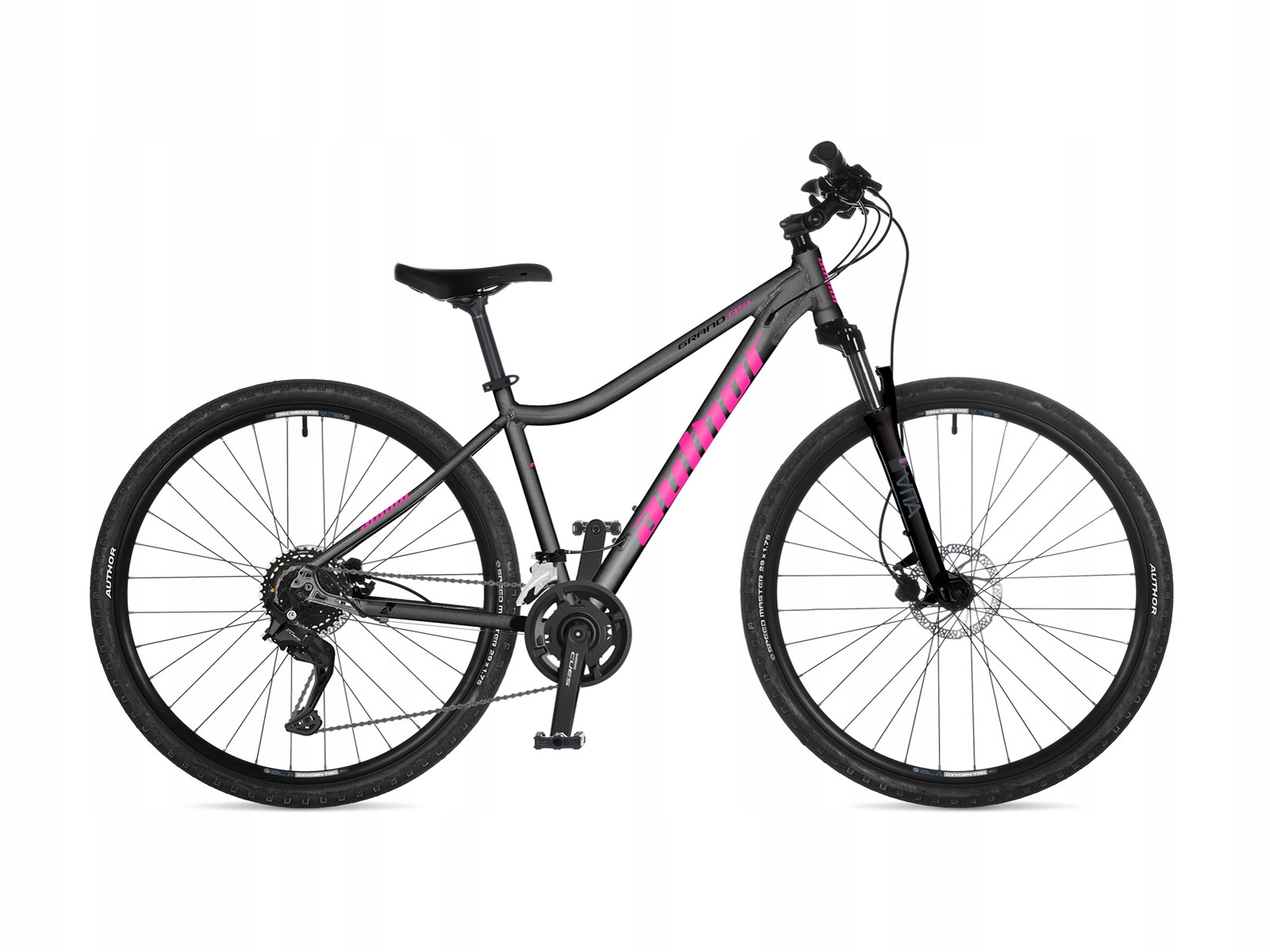 Rower damski crossowy Author Grand Asl 19" Ritual Silver eBon 100 zł