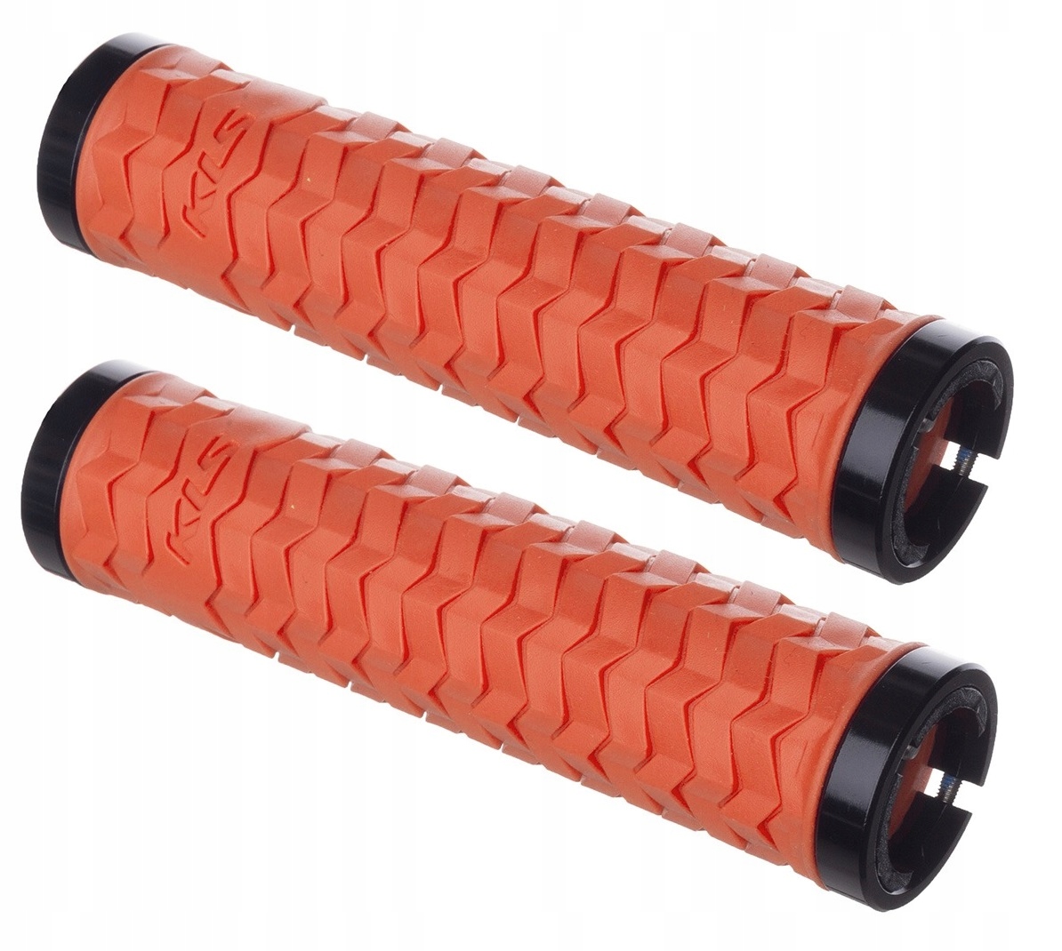 Chwyty Gripy kierownicy skręcane Kellys Kls Poison LockOn 135mm Orange