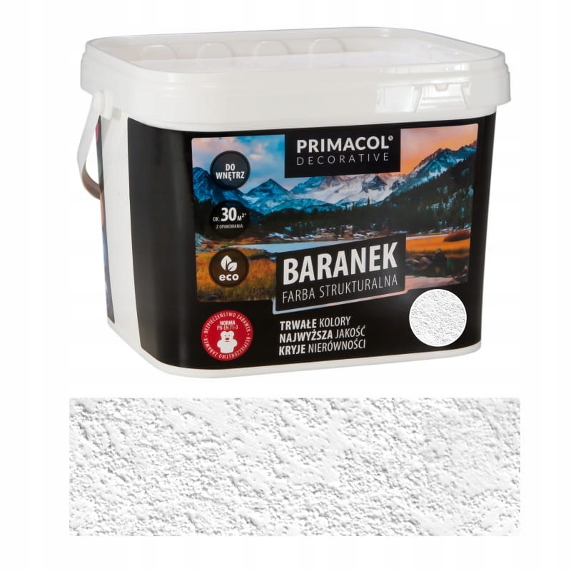 

Primacol Dekoracyjna Farba Struktura Baranek 10KG