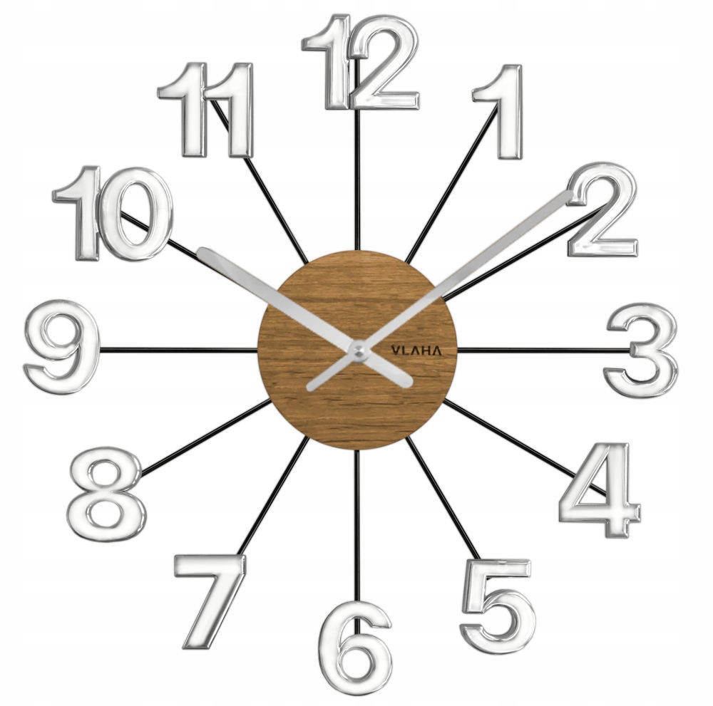 Drevené Elegantné Nástenné Hodiny Vlaha VCT1072