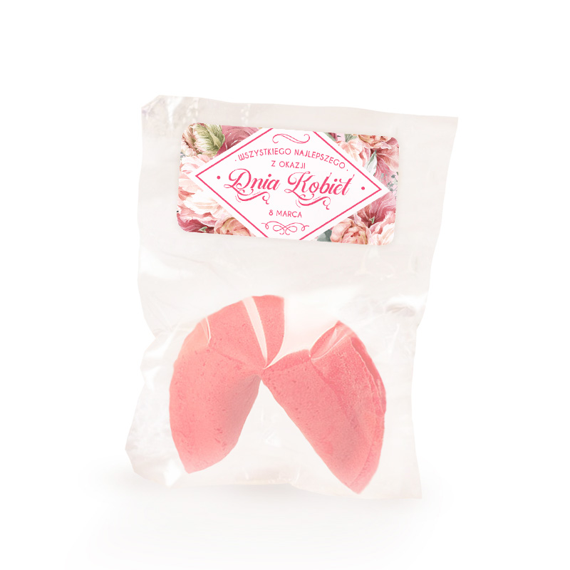 

Ciasteczko z wróżbą Różowe Upominek Dzień Kobiet