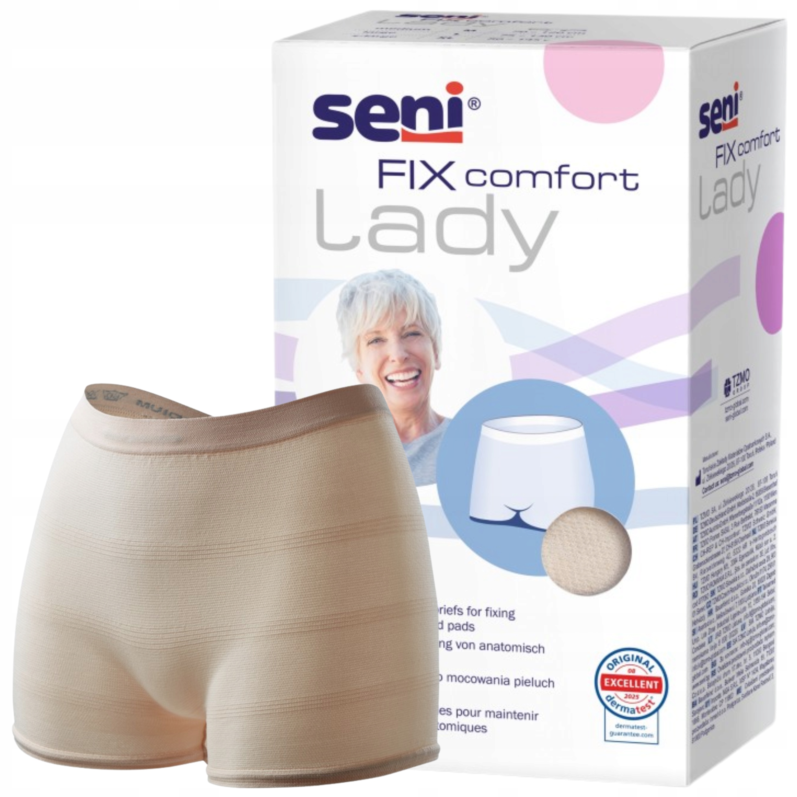 DAMSKIE MAJTKI MOCUJĄCE SENI FIX COMFORT LADY M 2SZT. CIELISTY