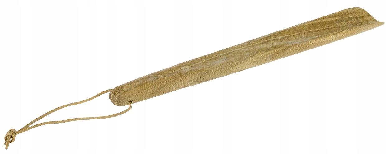 

Łyżka do butów drewniana Dąb 28,5cm z rzemykiem