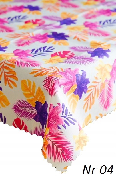 OBRUS PLAMOODPORNY 120x180 POLSKI RÓŻNE WZORY Nr Długość 180 cm