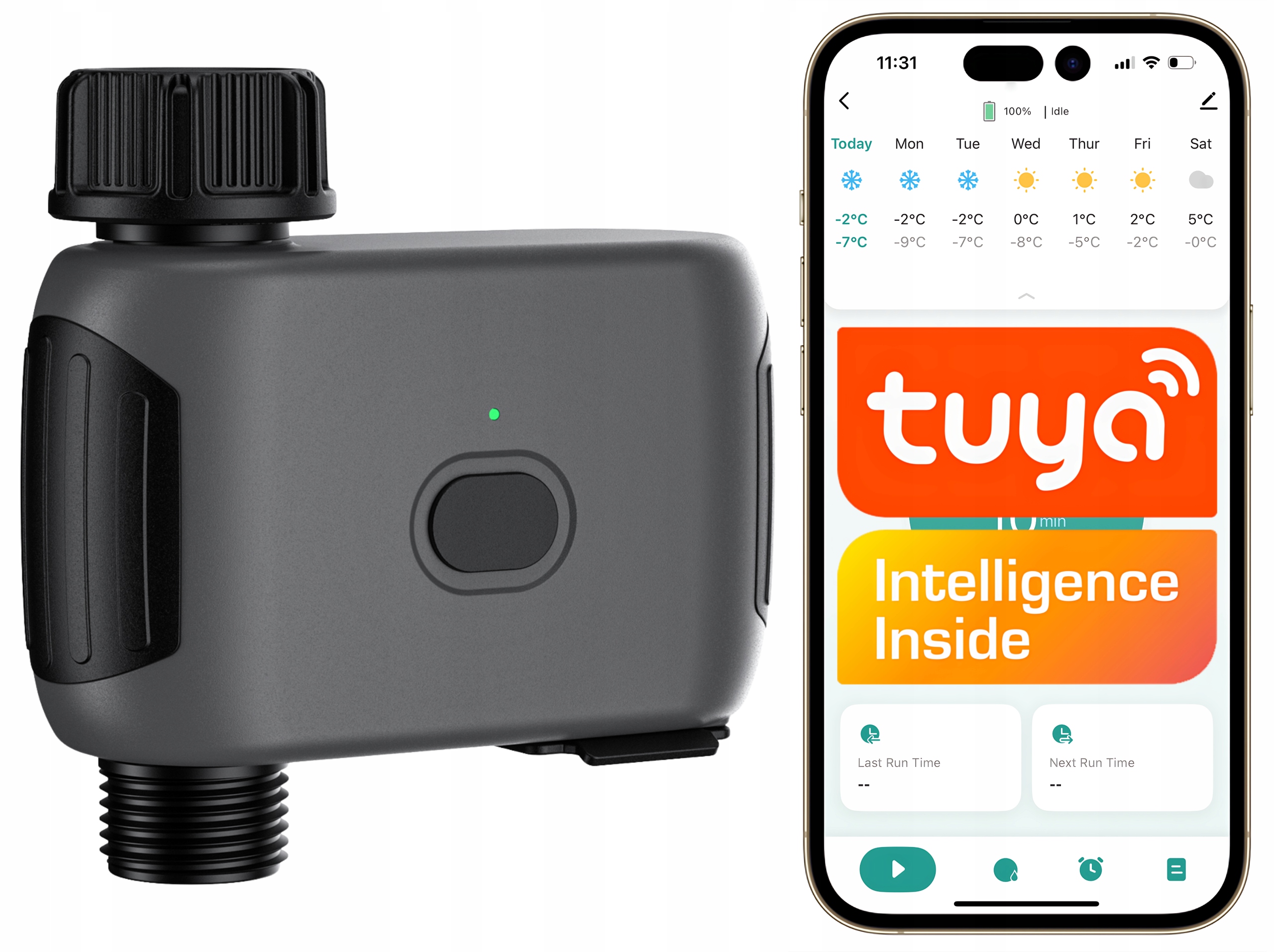 Inteligentní WiFi ventil vody pro zavlažování zahrady Tuya Smart Life