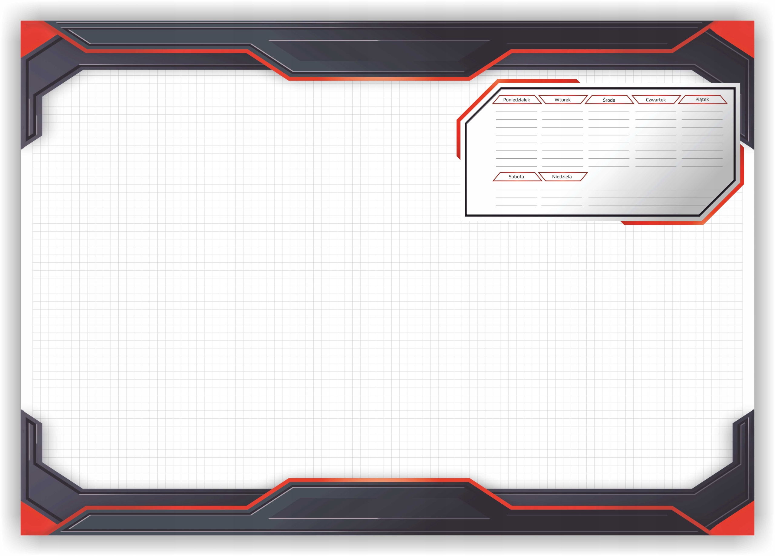 

Biuwar komputer gaming nauka zeszyt planer plan