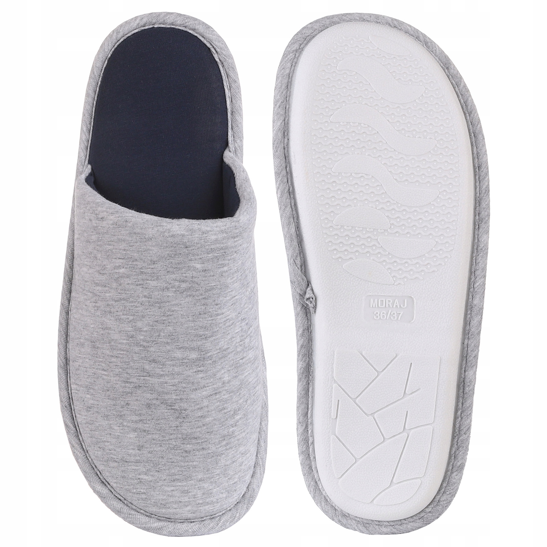 KAPCIE DAMSKIE BAWĘŁNIANE WSUWANE CIEPŁE MORAJ r38