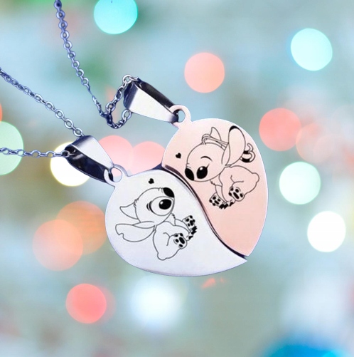 Wisiorek Przyjaźni Stich Disney Lilo & Stitch BFF BEST FRIENDS Dla Par 2 Marka Inna marka