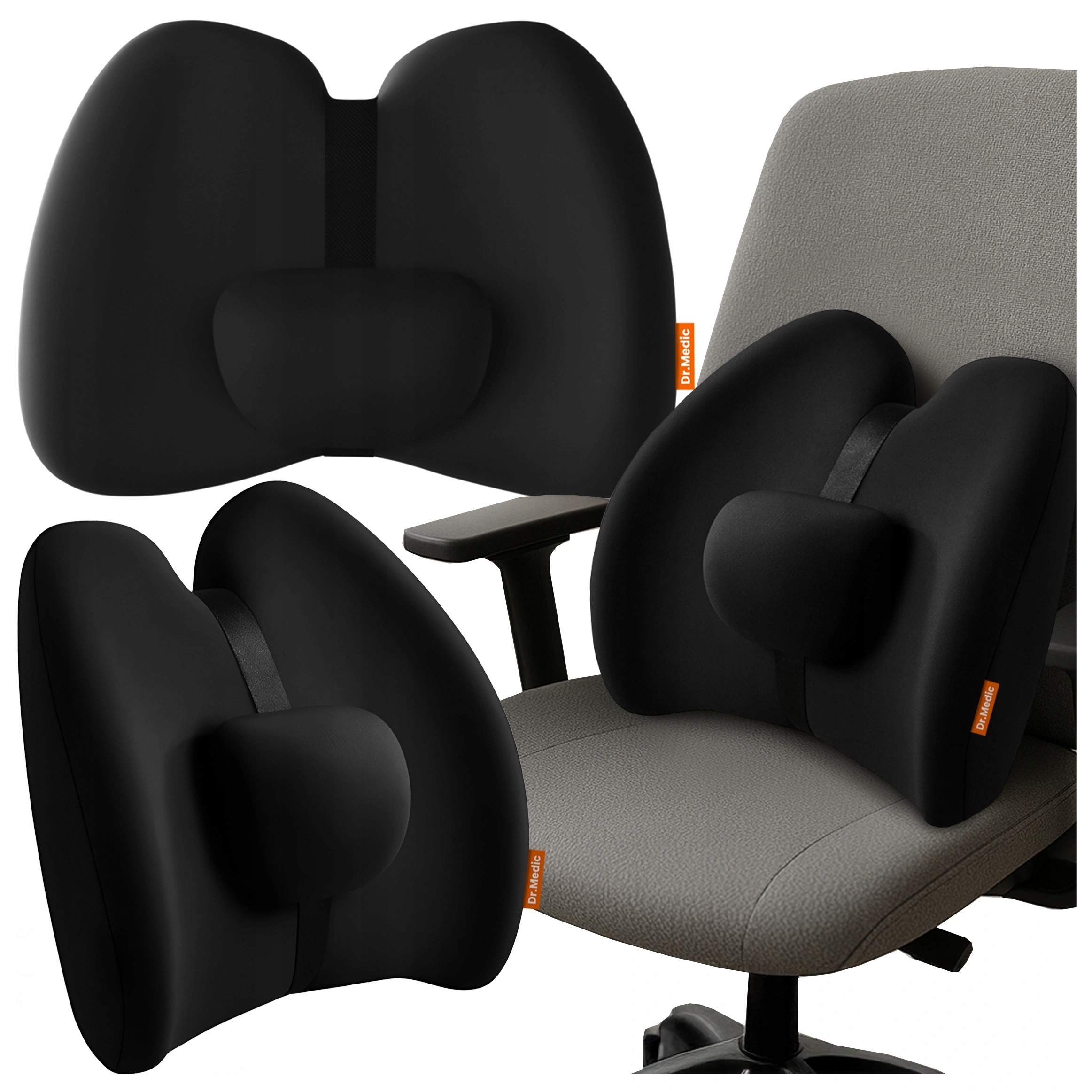 Masażer Lędźwi Pleców Poduszka Samochodowa Biurowa Do Auta Pod Lędźwie