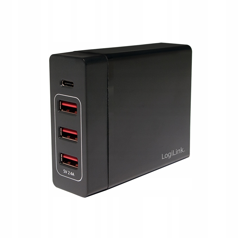Stolní Usb nabíječka 72W Logilink 3xUSB-A 1xUSB-C Pd rychlé nabíjení