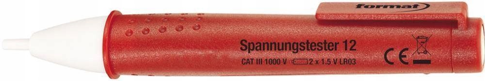 Bezdotykový zkoušeč napětí 12-1000 V Ac Format s kapesní Led svítilnou