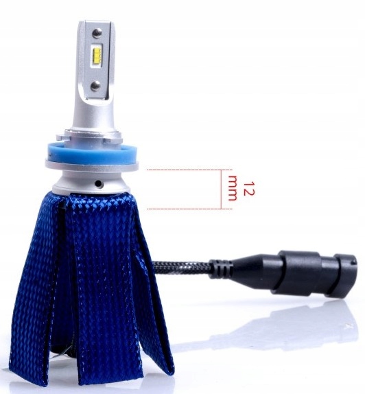 H11 LED 6000K ZAROWKA MALA MARKOWA SKUTER MOTOCYKL Type H11 PGJ19 2