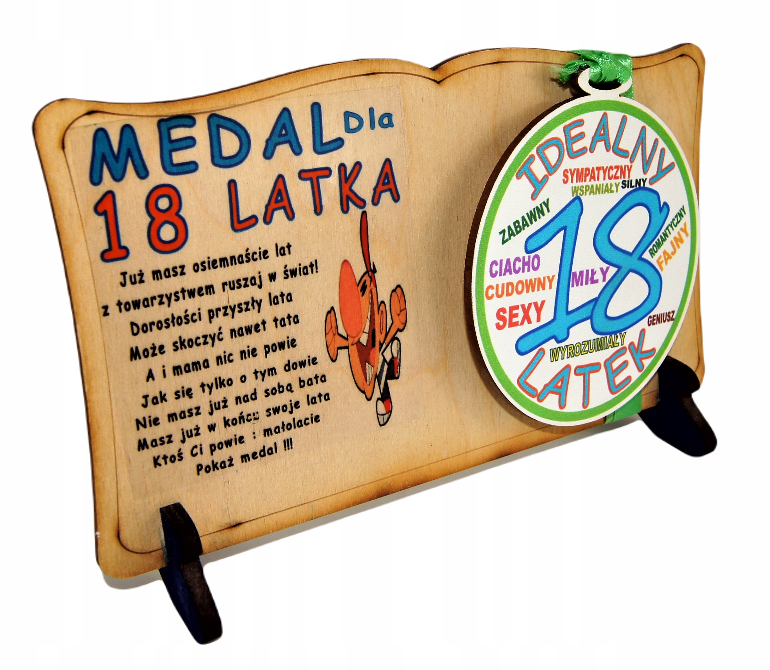 

Śmieszny Medal 18 Urodziny Chłopak