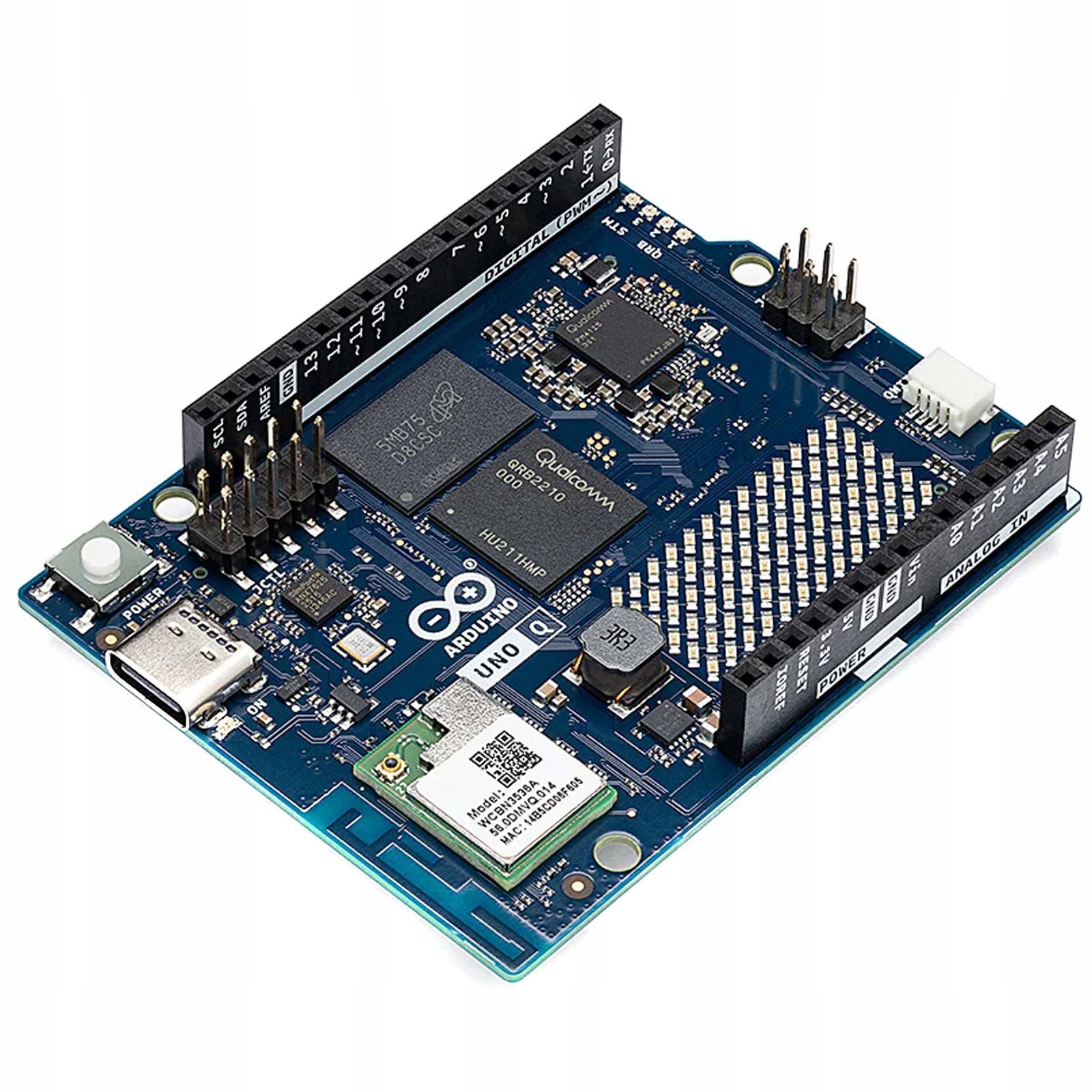 Arduino UNO Q 4GB Debian Linux WiFi 5 Bluetooth Quad-core 2GHz 32 GB eMMC