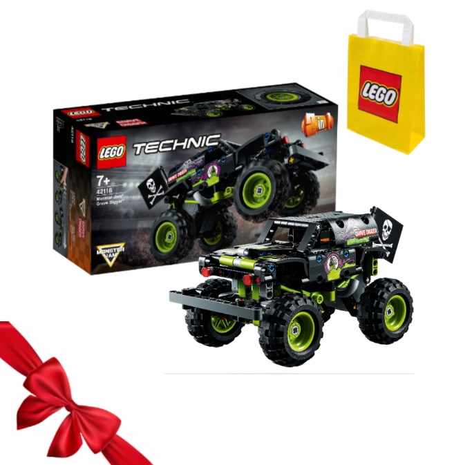 Zestaw Klocków Lego Lego Technic Monster Jam Grave Digger 42118 Top