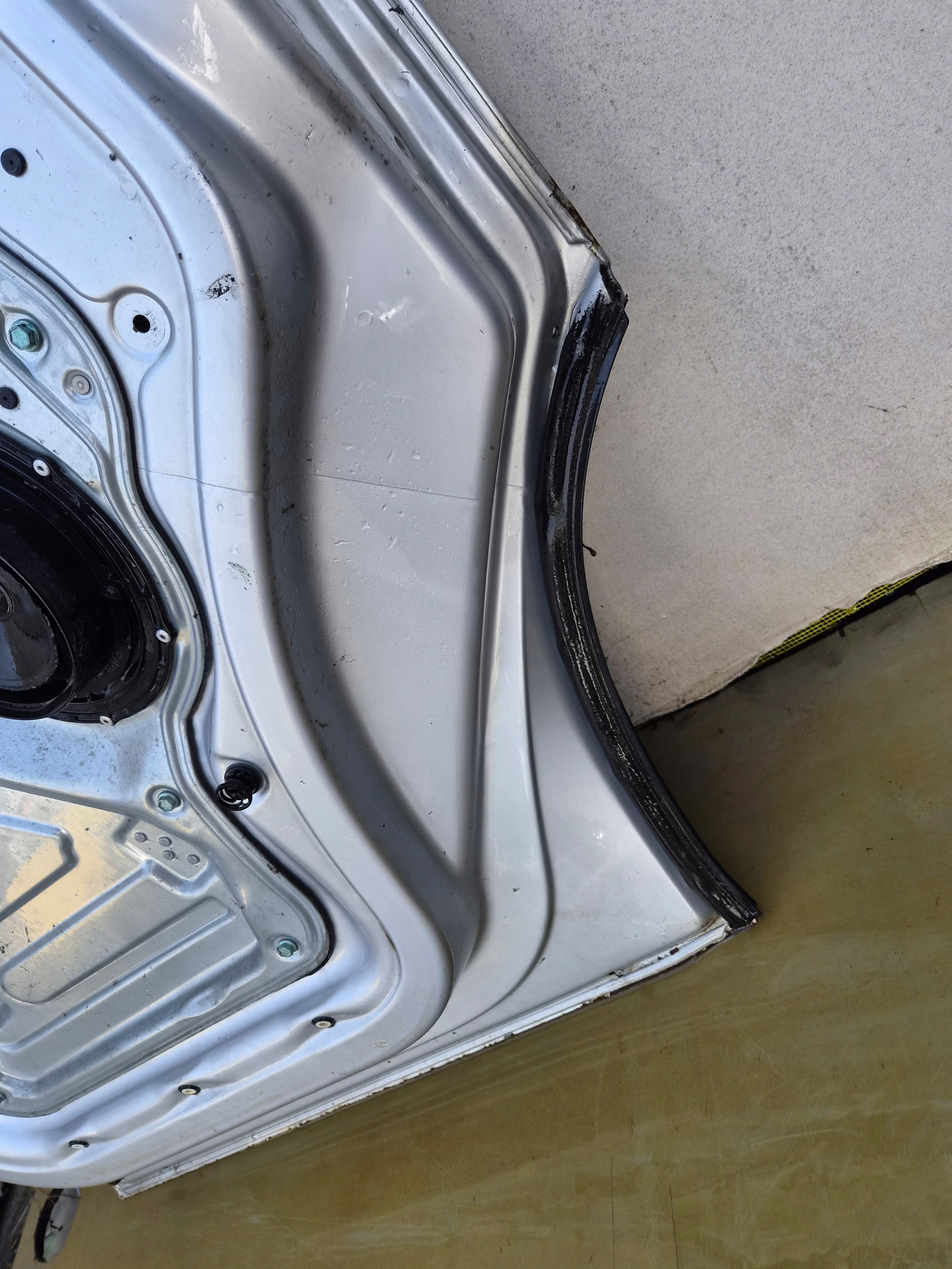 door front left VW T5 T5 LIFT front kierowca/ driver´s silver