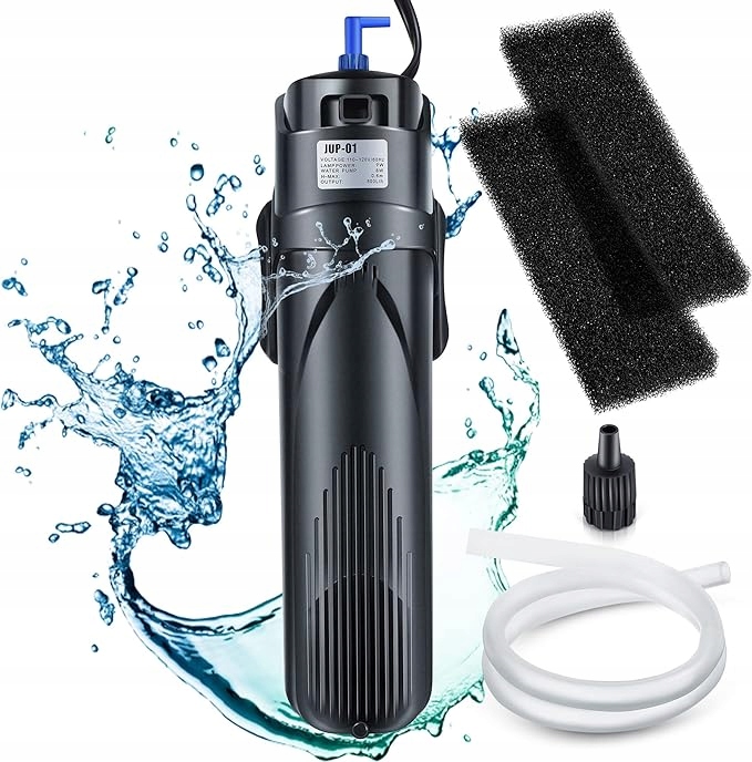 Filtr Wewnętrzny Do Akwarium Z Lampą Uv-c 9W 800L/H JUP-01