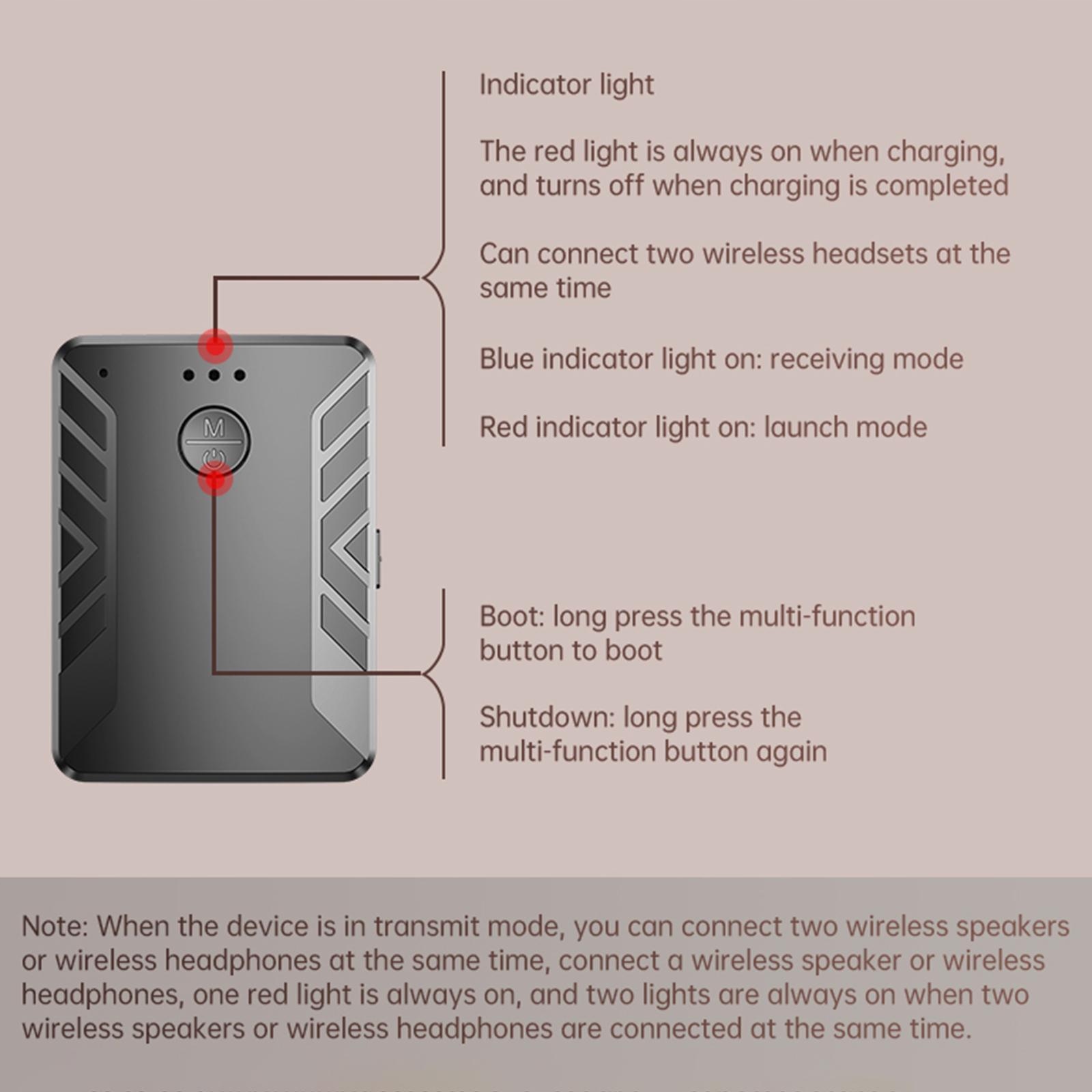 Bluetooth 5.0 i odbiornik do telewizora, Czas pracy 6 h