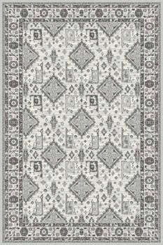Dywan Boho 200x300 cm szary do salonu 100% wełna prostokątny Agnella