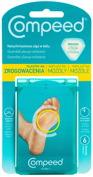 

Compeed Plastry na zrogowacenia średnie 6 szt.