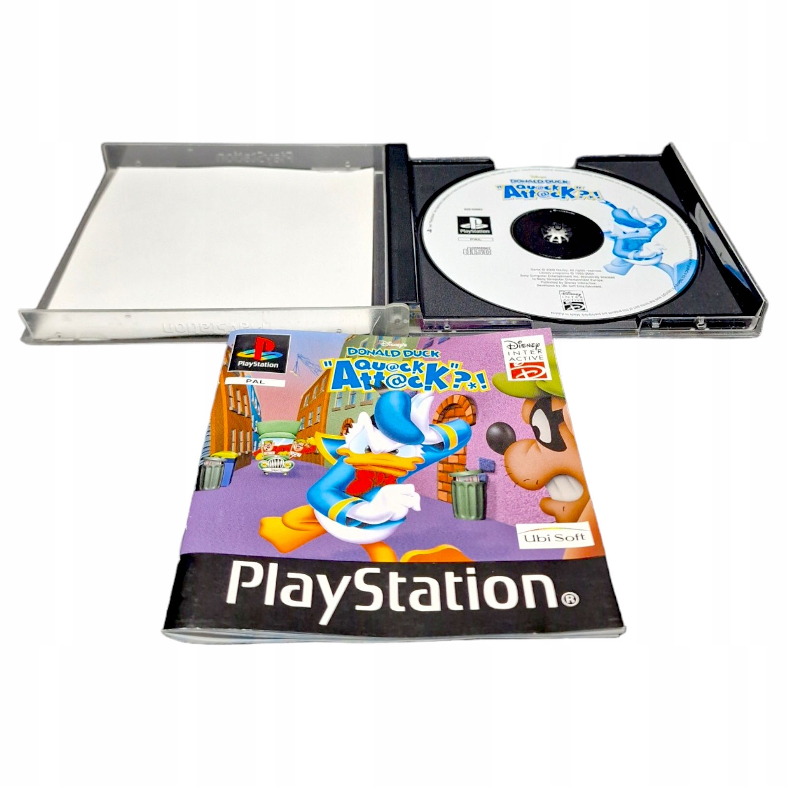 Gra DISNEY'S DONALD DUCK QUACK ATTACK PS1 Sony PlayStation PSX PS1 PS2 PS3 Producent Disney Interactive Studios