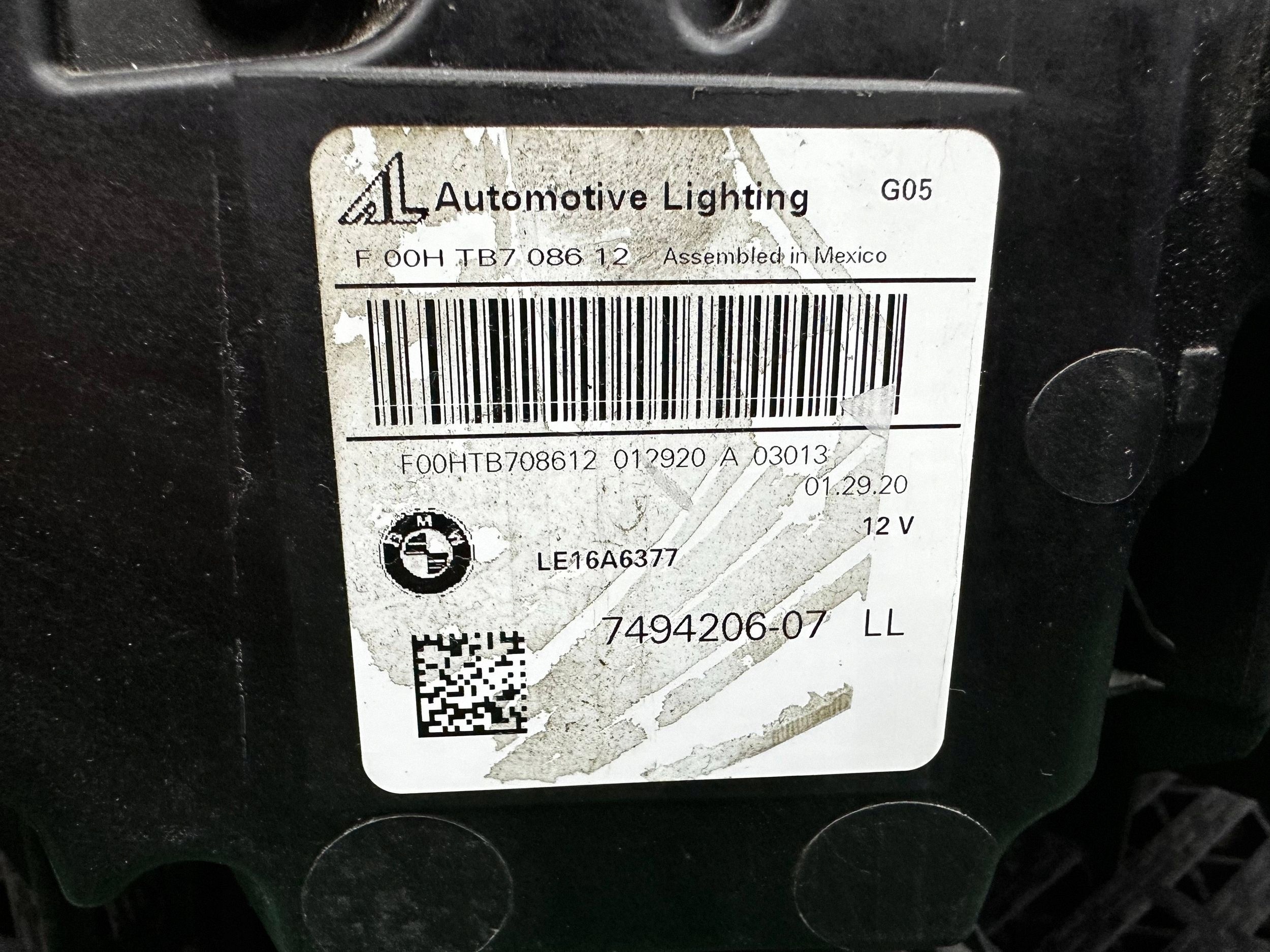 light front side right BMW X5 G05 7494206 complete