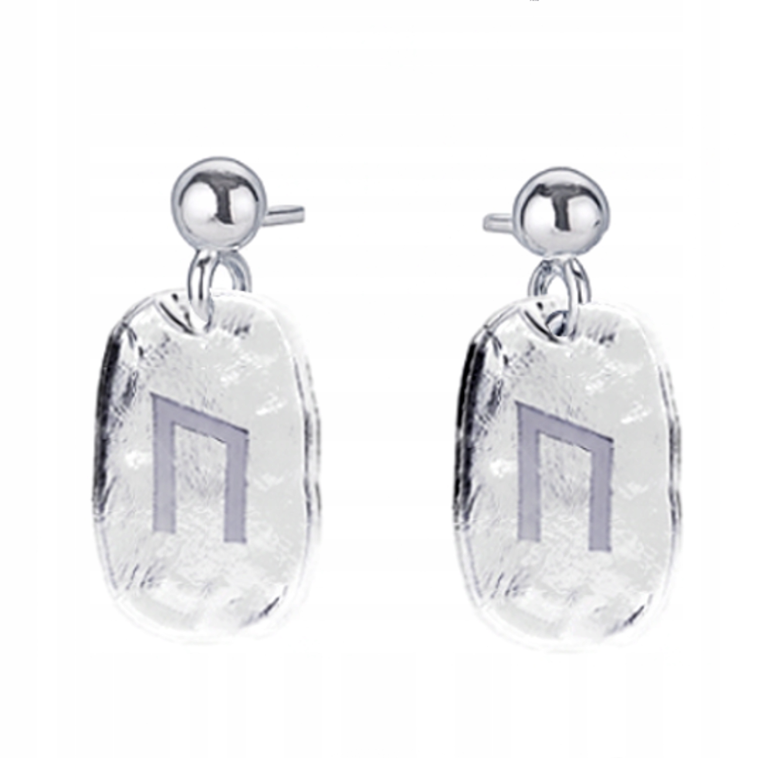 Runa Uruz Wiking Stříbrné náušnice na tyčkách stříbro 925