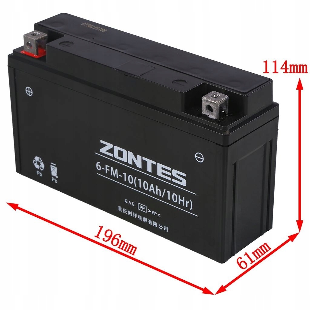 

Zontes Zt 310-V/R/X/T Akumulator 6-FM-10 10Ah/10Hr